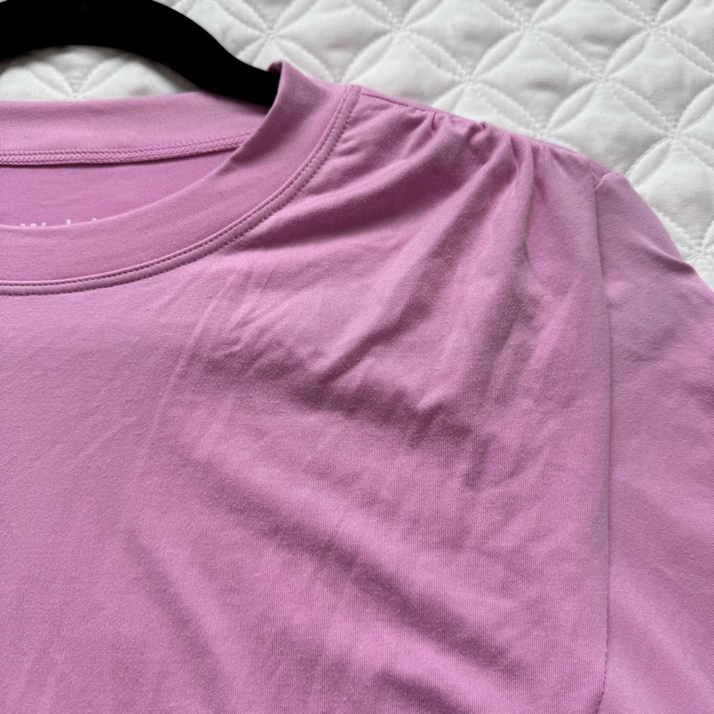 NWT Wilo The Label Cross Front Long Sleeve Top Lilac Size M - Picture 6 of 12
